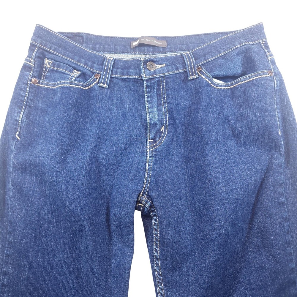 Levis 529 Curvy Boot Jeans Womens 33x30 Blue Mid Rise Bootcut Denim